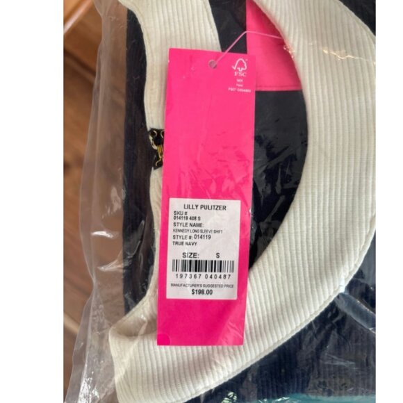 Lilly Pulitzer Blue Long Sleeve Dress - Picture 5 of 6